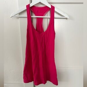 Lululemon hot pink cool racer back yoga tank top